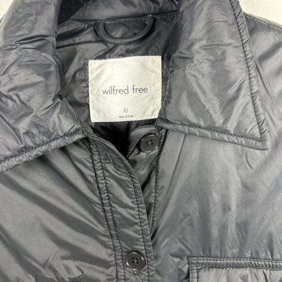 Wilfred Free Ganna Insulated Shirt Jacket | Black | XS (Oversized) - Picture 6 of 11